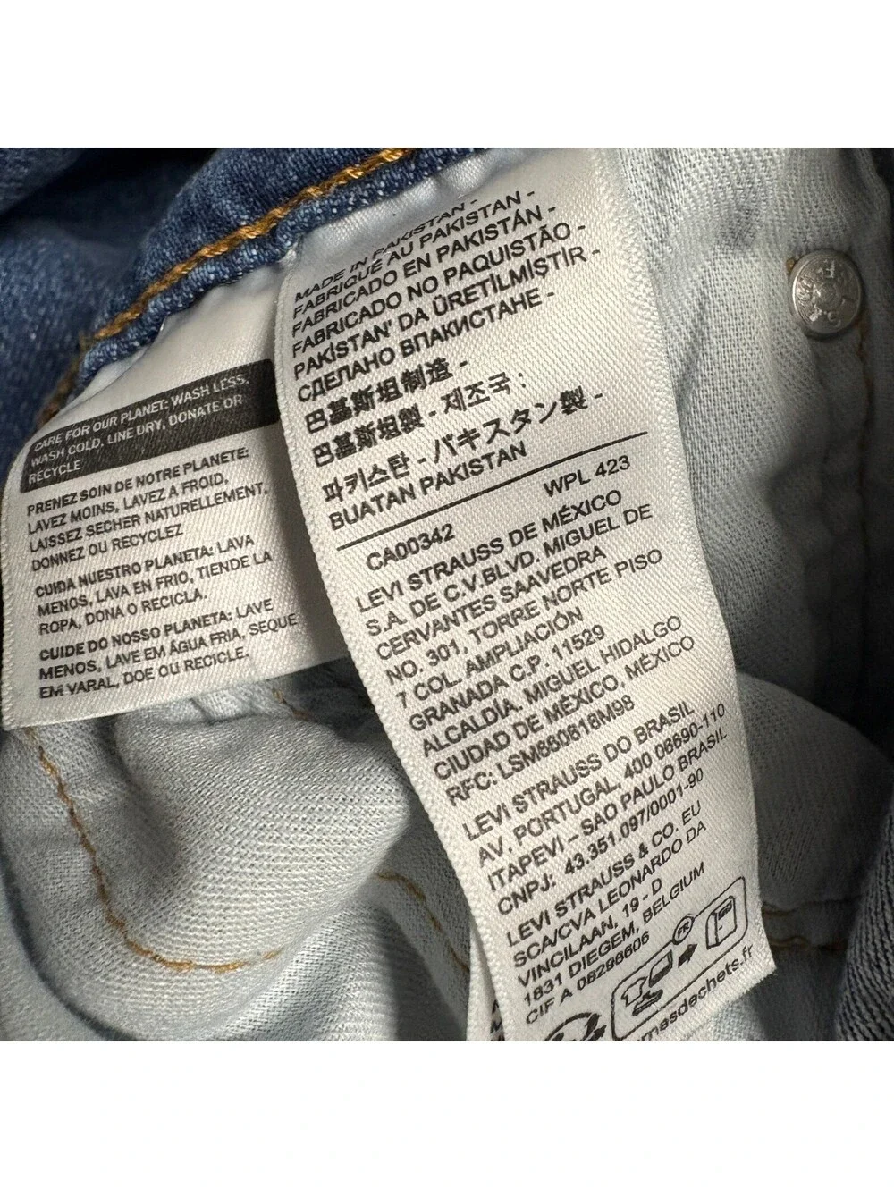 Levis 511 Slim Fit Jeans Mens 29x30 Blue Denim Medium Wash Pants